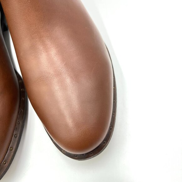 UGG Womens‎ Size 9.5 Bruno Brown Leather Ankle Boots Shoes - Picture 4 of 16